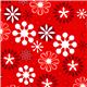 roter Weihnachtsstoff Stern Schneeflocke Robert Kaufman  1
