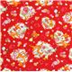 roter Cosmo Stoff Reh Eichhörnchen Erdbeere Japan 2
