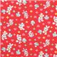 red Japanese fabric bunny doggy strawberry flowers 2