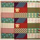 red Kokka retro fabric with phone flower rectangular 2