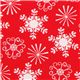 red Michael Miller Christmas fabric Little Flakes 1