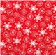 red Michael Miller Christmas fabric Little Flakes 2