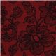 red Michael Miller fabric with flower lace illusion 1