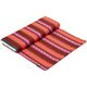 red Michael Miller fabric with nordic patterns & stripes 3