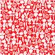 red Michael Miller fabric with tiny vegetables 2