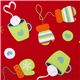 red Riley Blake Christmas fabric cute mittens 1