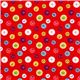 red Robert Kaufman fabric with many florets 2