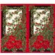 red Timeless Treasures Christmas fabric poinsettia  3