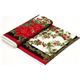 red Timeless Treasures Christmas fabric poinsettia  4