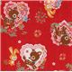 red deer squirrel bunny Kokka linen fabric 1