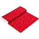 roter Designer Weihnachtsstoff mit weißen Schneeflocken 3