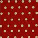 roter echino Canvas Stoff mit hellgrünen Polka Dots 4
