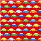 red fabric for boys colourful cars by Robert Kaufman USA 2