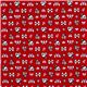 red glitter skull fabric bunny stars 2