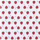 red glitter strawberry fabric musical notes Kokka Japan 2