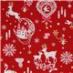 roter kawaii Weihnachtsstoff Bambi Hase Glitzer Japan 1