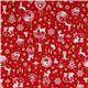 roter kawaii Weihnachtsstoff Bambi Hase Glitzer Japan 2