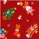 red kawaii Christmas fabric panda Santa Claus 1
