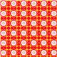 red organic fabric flower daisy by Robert Kaufman 2