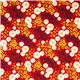red organic fabric flowers & dots Realizzato da Robert Kaufman 2