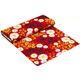 red organic fabric flowers & dots Realizzato da Robert Kaufman 3