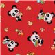 red panda fabric fly agaric dal Giapponekawaii 1