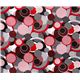 retro houndstooth laminate designer fabric circles dots 2