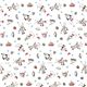 robot fabric for boys with rocket stars by Kokka 2