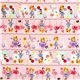 rose girl oxford fabric rabbit flamingo Kokka 2