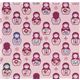rose matryoshka dolls Kokka fabric Japan babushka 2