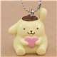 small Pompompurin holding pink heart charm cellphone strap - modeS4u