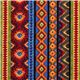 stripes pattern fabric red-orange-blue Robert Kaufman 1