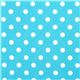 türkiserl Michael Miller Stoff kleine weiße Polka Punkte 2