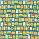 teal birch organic fabric with travel tags 2
