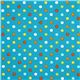 teal fabric with colourful polka dots by Robert Kaufman 2