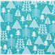 turquoise Michael Miller Christmas fabric Holiday Trees 2