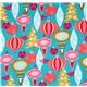 turquoise Michael Miller Christmas fabric Jingle Dangle 2