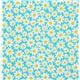 turquoise Michael Miller fabric Petal Flower daisy 2