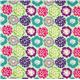 türkiser echino Canvas Stoff bunte Blumen aus Japan 2