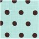 trkiser echino Canvas Stoff mit braunen Polka Dots 1