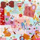turquoise kawaii fabric France animals sweets Japan 1