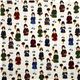 white Christmas fabric paper dolls Robert Kaufman 4