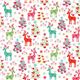 white Christmas fabric reindeer fir tree de Michael Miller 2
