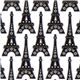 white Eiffel tower laminate designer fabric from the USA 1