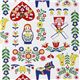 white Holland Matryoshka Kokka oxford fabric from Japan 1