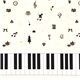 white Japanese fabric Alice in Wonderland piano 1