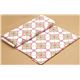 white Michael Miller Christmas fabric with flowers 3