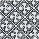 white Michael Miller Quatrefoils interlock fabric 1