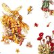 white Michael Miller fabric Alphabet Flower Fairies 1