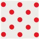 weisser Michael Miller Stoff rote Polka Punkte 1